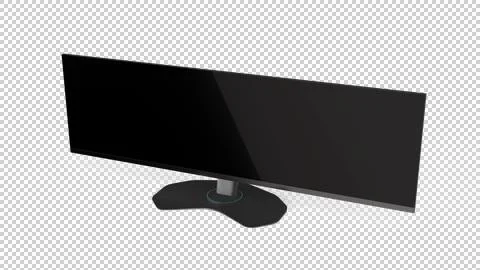 Generic Modern Wide Curved  Display Stock Photos