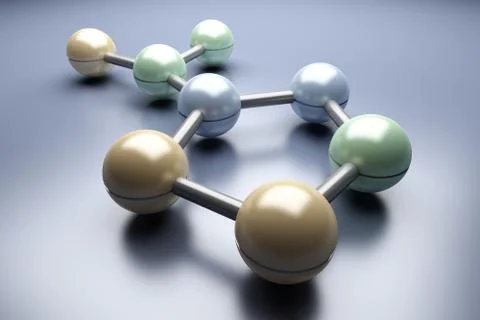 Generic molecule Illustrazione stock