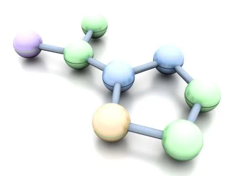 Generic molecule Illustrazione stock