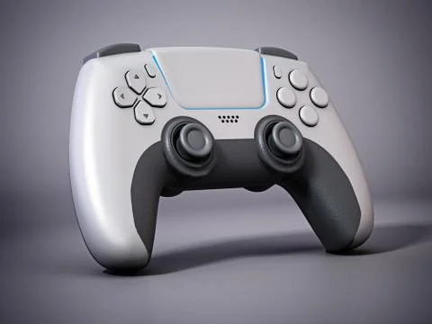 Generic next gen video game controller. 3D illustration Stock Illustration
