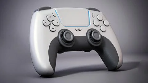 Generic next gen video game controller. 3D illustration Stock Illustration