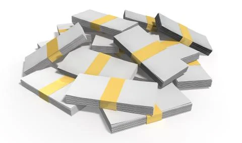 Generic notes scattered pile Illustrazione stock