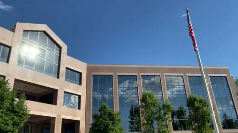 Generic office building daytime establishing shot Stock Footage 164054870