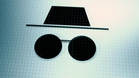 A Generic Ominous Private Browsing Logo Stock Footage 318938396