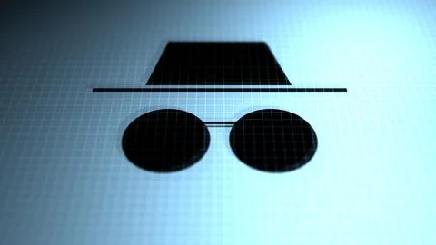 A Generic Ominous Private Browsing Logo 20 Illustrazione stock