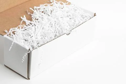 Generic Open White Packaging Box Stock Photos