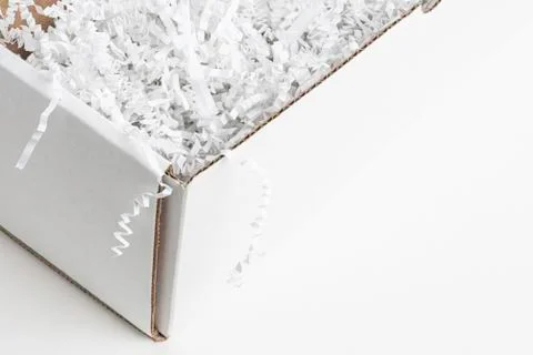 Generic Open White Packaging Box Stock Photos