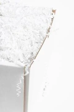 Generic Open White Packaging Box Foto stock