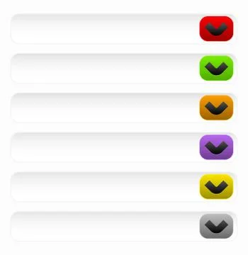 Generic, or Drop Down Buttons With Arrow Stock-Illustration