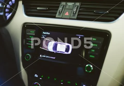 Generic parkpilot parktronic electronic aid system sensors Stock Photos