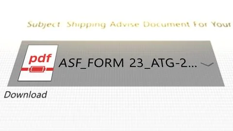 A Generic PDF Sent Via Email on Computer 10 Stock Illustration