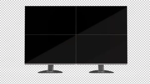 Generic Quad Modern Display Stock Photos
