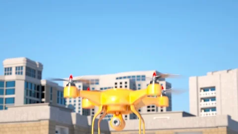 Generic quadcopter with camera Stock Footage 101971297