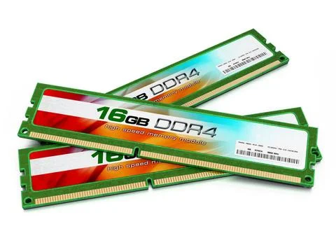 Generic RAM modules Generic RAM modules isolated on white background Copyr... Stock Photos