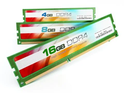 Generic RAM modules Stock Illustration