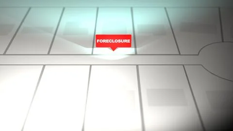 A Generic Residential Real Estate Interface Animation - Foreclosure 10 Stock Illustration