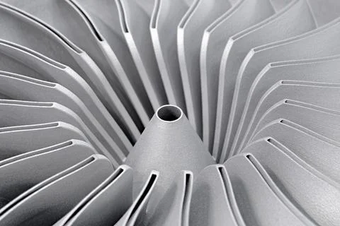 Generic round part of jet engine Stock Photos