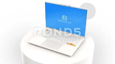 Generic Sleek Laptop Mockup for Branding and Web Design Presentation Modello PSD