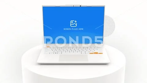 Generic Sleek Laptop Mockup for Branding and Web Design Presentation PSD 模板