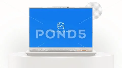 Generic Sleek Laptop Mockup for Branding and Web Design Presentation PSD 템플릿