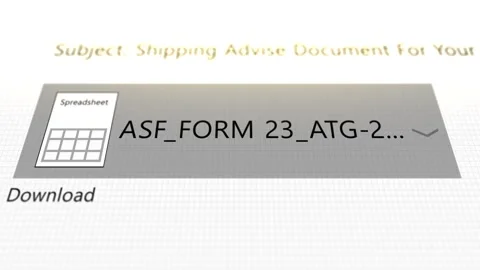 A Generic Spreadsheet Sent Via Email on Computer 스톡 동영상 346059469