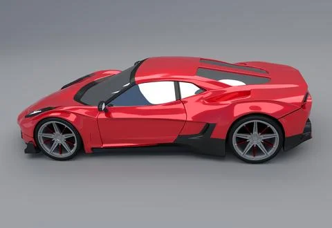 Generic supercar concept Stock Illustration