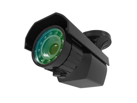 Generic surveillance camera - low angle shot Stock-Illustration