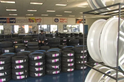Generic Tire Shop Stock Footage 1088800