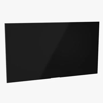 Generic TV with Wall Mount 3D Model