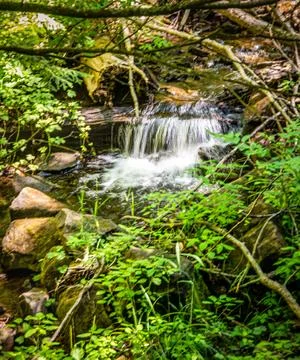 Generic Water Fall Downriver from Sable Falls Main flow Foto stock