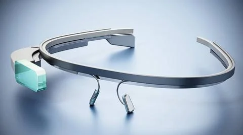 Generic wearable augmented reality smart glasses. 3D illustration Generic ... 写真素材