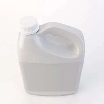 Generic White 3 Litre Cleaning Container 3D Render Stock Illustration