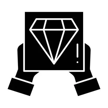 Generosity Glyph Icon Stock Illustration