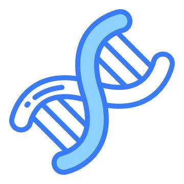 Genes vector line icon, school and education icon. Illustrazione stock