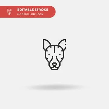 Genet Simple vector icon. Illustration symbol design template for web mobile  Illustrazione stock
