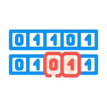 Genetic algorithm color icon vector illustration 스톡 일러스트