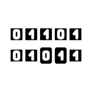 Genetic algorithm glyph icon vector illustration 스톡 일러스트