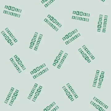 Genetic algorithm glyph vector seamless pattern Stock Illustration