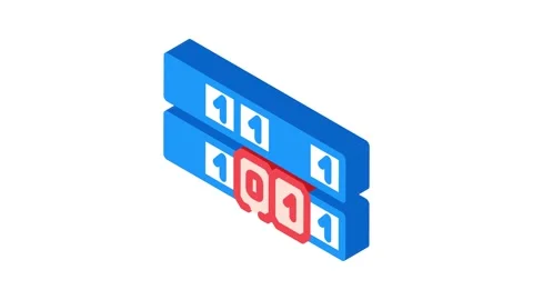 Genetic algorithm isometric icon animation 库存影片 327287643
