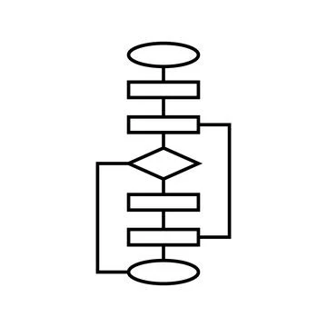Genetic algorithm line icon vector illustration イラスト素材