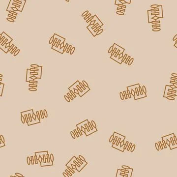 Genetic algorithm line seamless pattern イラスト素材