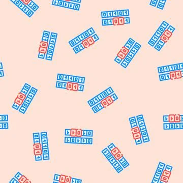 Genetic algorithm vector seamless pattern Stock Illustration