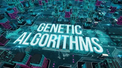 Genetic algorithms digital technology hi-tech concept 動画素材 109458385