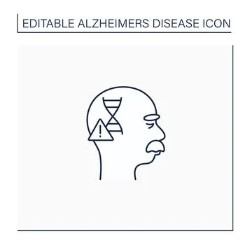 Genetic cause line icon イラスト素材