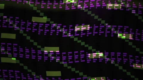 Genetic Code Binary Data Visualization. Stock Footage 340015879