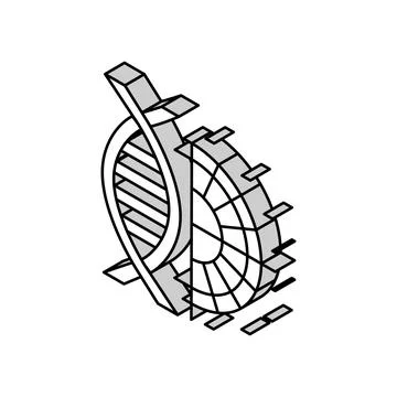 Genetic code biochemistry isometric icon vector illustration Stock Illustration