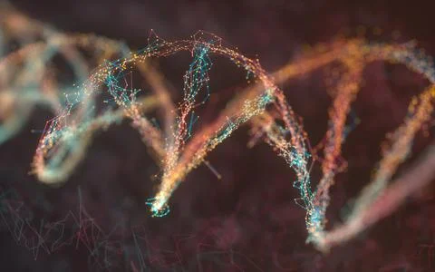 Genetic Code DNA Sequencing Molecular Concept Stock Illustration