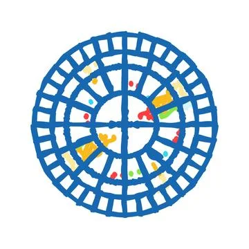 Genetic code genetic engineering icon doodle illustration Stockillustratie