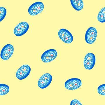 Genetic code genetic engineering isometric icon seamless pattern Illustrazione stock