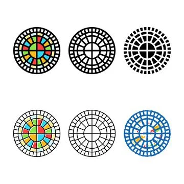 Genetic code genetic engineering multipack color icon vector Stock Illustration